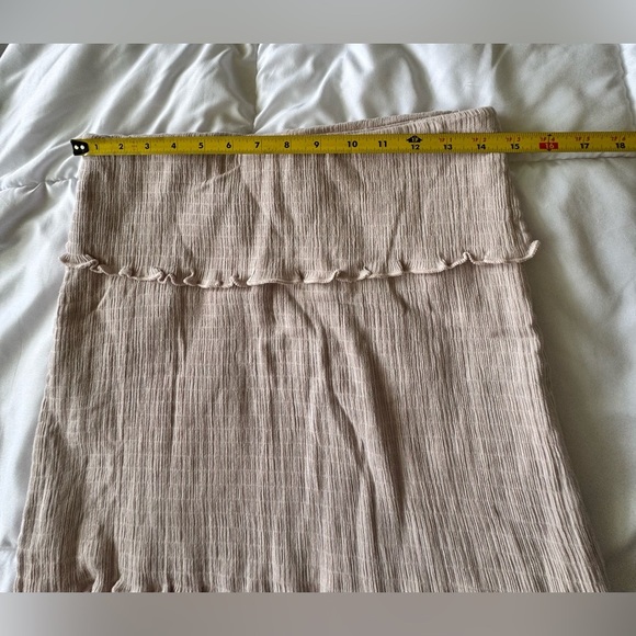 Free People Purple Smocked Ruffled Crop Top - Picture 6 of 9